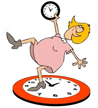 Woman fall back Stock Illustration