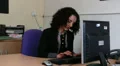 Woman fed up and tired at work HD Footage