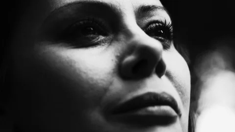Woman feeling down on a overcast day. Depression and Nostalgia. Anxiety Video stock 102220719