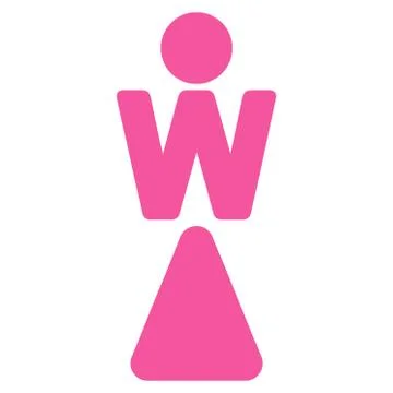 Woman Flat Vector Icon Stock Illustration