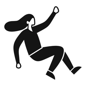 Woman floating in zero gravity reaching for something Stock Illustration