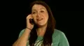 Woman gets funny gossip during phone call HD Footage