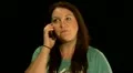 Woman gets a good news phone call HD Footage