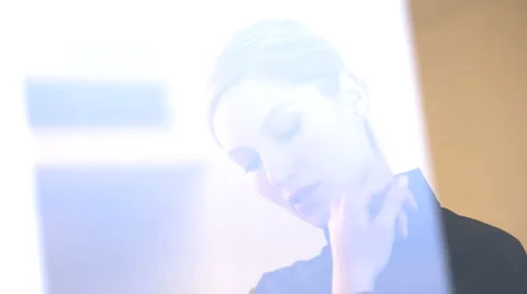 Woman getting dressed Stock Footage 1042606