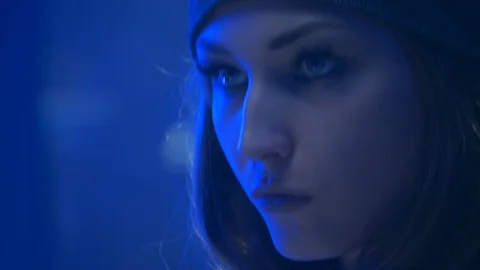 Woman hacker developing program code. Stock Footage 95544300