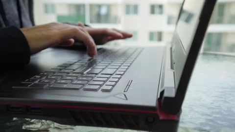 Woman Hacker programmer is working on computer in cyber security center filled Stock Footage 103293094