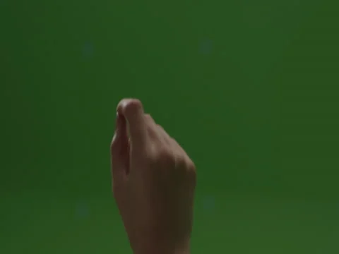 Woman hand touch screen interface chromakey green screen. Stock Footage 71625884
