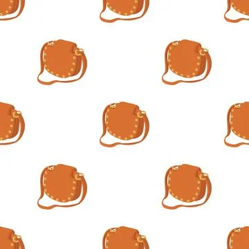 Woman handbag pattern seamless vector Illustrazione stock