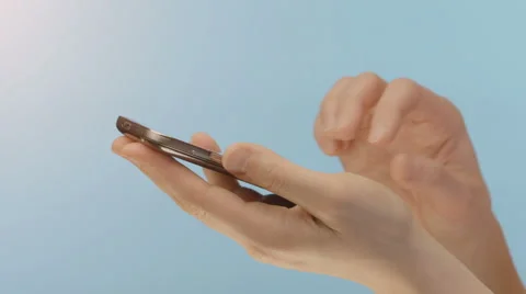Woman hands typing sms Stock Footage 58056853