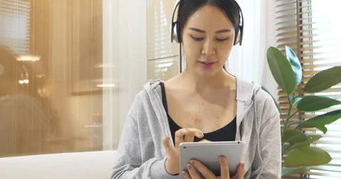 Woman hands using smartphone digital technology tablet 動画素材 269853796