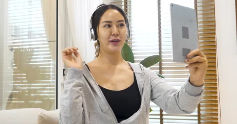 Woman hands using smartphone digital technology tablet Video stock 269855803