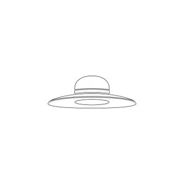 Woman hat. flat vector icon Stock Illustration