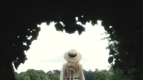 Woman with hat Video stock 126720197
