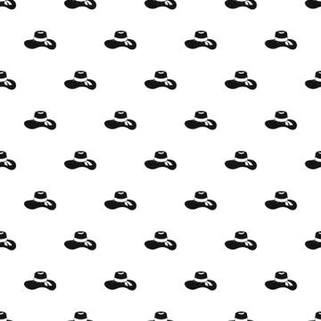 Woman hat pattern Stock Illustration