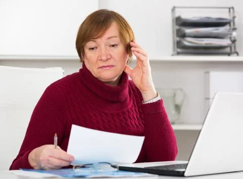 Woman having problem Foto stock