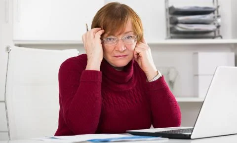 Woman having problem Foto stock
