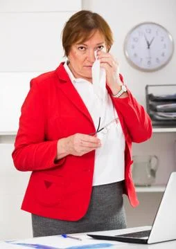 Woman having problem Foto stock