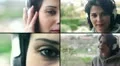 woman with headphone composition HD Footage