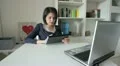 woman with her tablet HD Footage