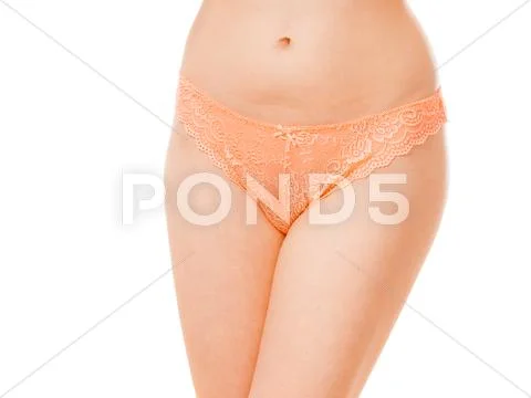 Woman hips in panties lingerie Stock Photos