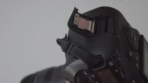Woman Inserting and Removing SD Card in DSLR Close-Up Stock Footage 278274061