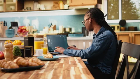 Woman interacting with AI image generator through chatbot interface Stock Footage 344244293