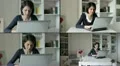 woman with the laptop - composition - dolly HD Footage