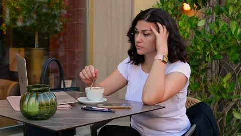 Woman with laptop Stock Footage 284129152