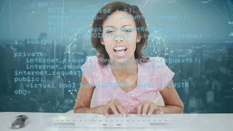 Woman laughing while chatting Stock Footage 107713750