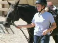 Woman Leading Horse Footage