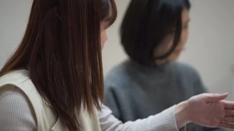A woman learning how to use a computer. Stock Footage 332578528