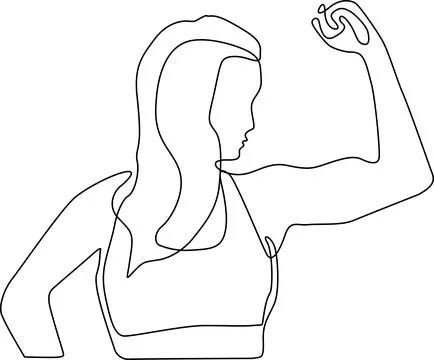Woman lifting weights Vector 스톡 일러스트