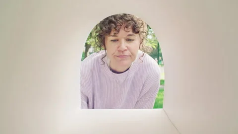 Woman Looking into Empty Mailbox while Expecting Letters Stock Footage 316086543