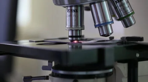 Woman looking into microscope 2 Vidéo 41415593