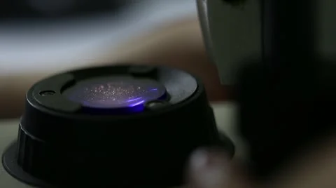 Woman looking into microscope 5 Stock Footage 41416843