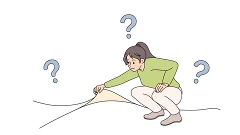 Woman looking for solution Stock Footage 201431002