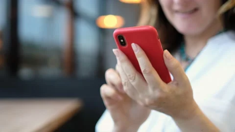 Woman Looks at Goods in Online Store Stock Video Pond5