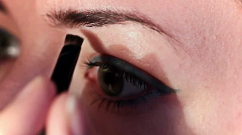 Woman Make Up Stock Footage 48313069