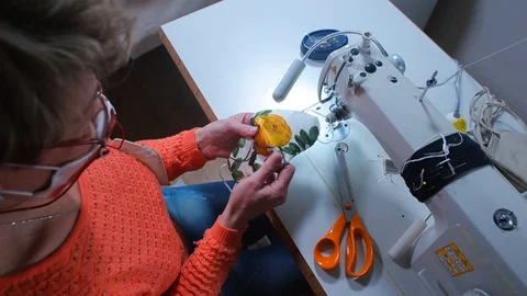 A woman makes a video tutorial at home a... | Stock Video | Pond5