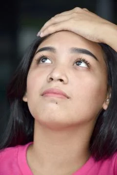 Woman Memory Problems Stock Photos