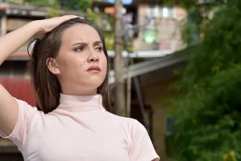 An A Woman Memory Problems Foto stock