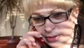 Woman with mobile phone HD Footage
