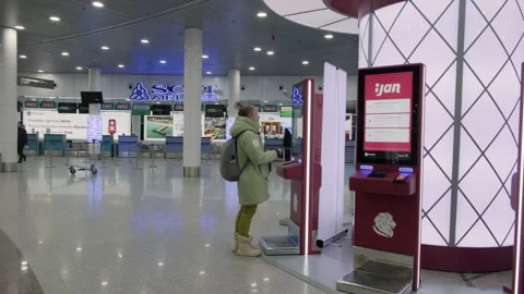 airport boarding pass counter