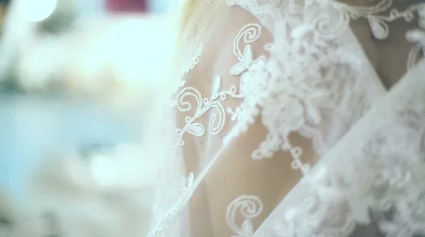 Woman in a negligee.close up Stock Footage 59643366