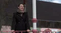 Woman outside, smiling and excited HD Footage