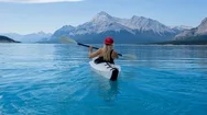 Woman Paddling On Lake Cinemagraph Stock Footage