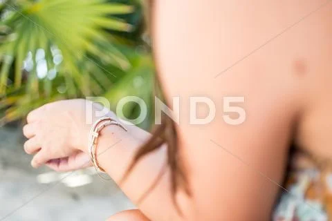 Woman with a phone Stock Photos