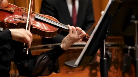 A Woman Playing the Violin Stock Footage 332827787