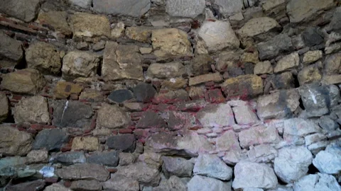 Woman posing by ancient stone wall in Sıgacik castle Izmir Turkey 27 april 2026 Видео 333640588