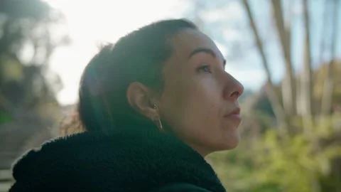 Woman posing in the forest Stock Footage 301006221